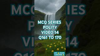 V14.  POLITY 161 TO 170 Gk/GS MCQ Series for SCC, ADRE ,NTPC & other Exams #adregrade3#ssccgl#shorts