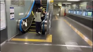 【日立】1X エスカレーター フェリーターミナル駅 1X escalator Ferry Terminal station New Tram Osaka Japan