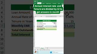 Create Monthly EMI Calculator In Excel Sheet