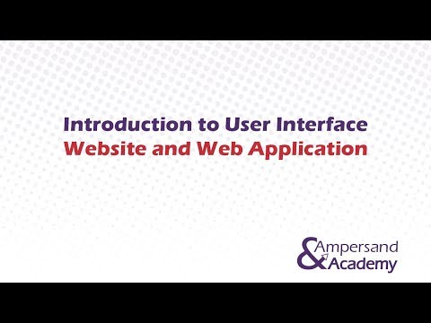 Introduction to User Interface for Website and Web Application