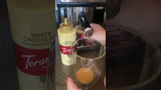 White mocha showdown, which one do you think we liked more? Torani or Ghirardelli?