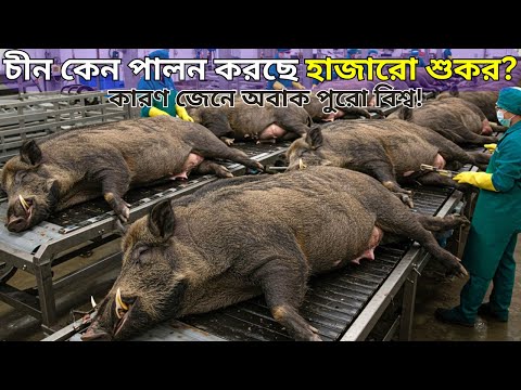খাবার নাকি অস্ত্র? চীন যেভাবে শুকর ব্যবহার করছে জানলে চমকে যাবেন || Wild Boar Farming in China
