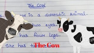 Essay of the cow | simple easy essay |  STUDYHOUSE 🙏❤️