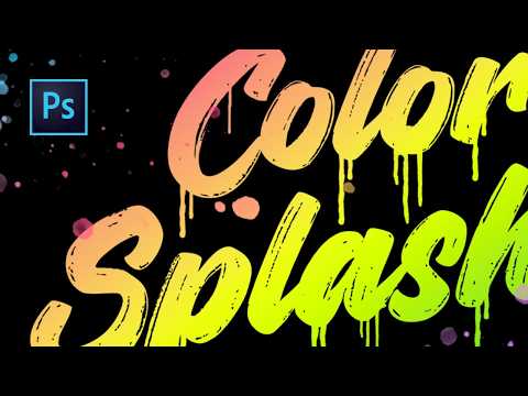 Paint Drip and Splatter Text Effect | Photoshop Tutorial