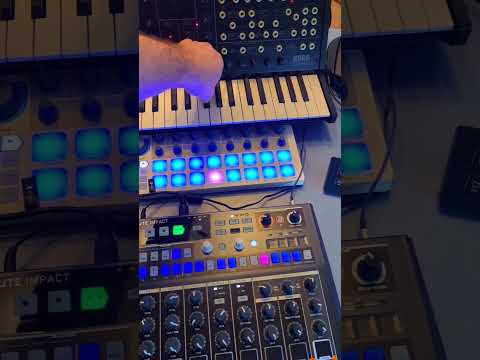 dawless jam with Arturia Beatstep, DrumBrute Impact, and Korg MS-20 mini