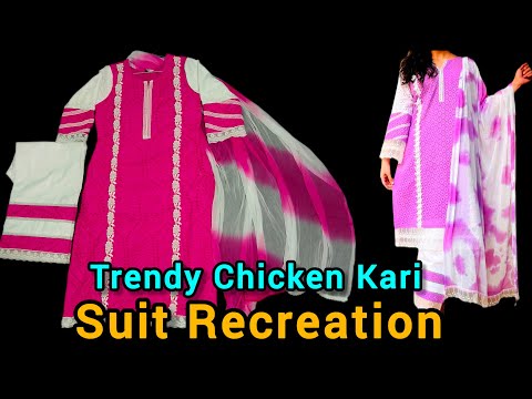 Trendy Chicken Kari suit cutting and stitching Idea| Latest Chicken Kari Dress for Eid