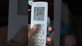 GREE AC Fahrenheit to Celsius || GREE AC remote Control Setting