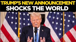 Trump Speech LIVE | Trump Makes STUNNING Announcement | Trump Latest News LIVE | US News LIVE