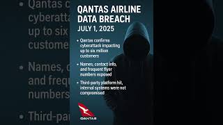 Qantas airlines was hit with a cyberattack #news #cyberattack #qantas #cyberalert