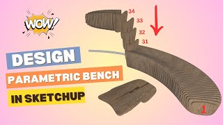 How to design a parametric bench in SketchUp like a pro!