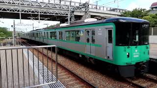 神戸市交通局6000形6129F　新神戸行き　学園都市駅1番線到着　2023年8月4日撮影