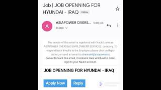Hyundai Iraq #asiapower Jobs Opportunity