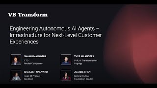 Engineering Autonomous AI Agents - Infrastructure for Next-Level Customer Experiences