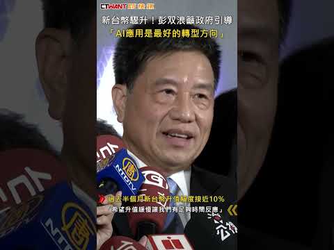 CTWANT 財經新聞 / 新台幣驟升！彭双浪籲政府引導　「AI應用是最好的轉型方向」 #shorts