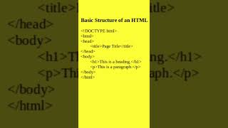 #html #htmlstructure #webdevelopment #htmldesign #basichtmlstructure