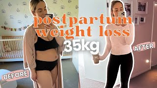 No Macros, No Weighing: My 35kg Postpartum Weight Loss Journey