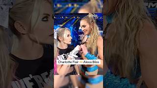 Charlotte Flair and Alexa Bliss are starting to look a little bit like friends… 👀 #WWESmackDown