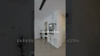 modern luxury villa 💎The elegant facade of the villa with large reflective glass windows,….