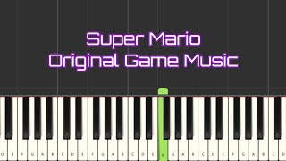 Super Mario - Original Game Music | Learn Piano Keys