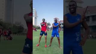 #shorts shikar dhwan DJ bravo funny videos #ipl #djbravo #sdhwan