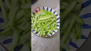 江西人钟爱的瓜皮系列——小炒瓠子皮 #food #江西 #美食