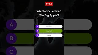 General Knowledge Quiz | The Big apple 🍎 city 🌆? #gk #gkquiz #quiz #worldgk #viralgk #trivia