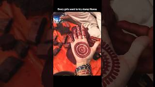 Every girl urge to try Stamp Henna 😍❤️