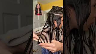 Wavy hair routine for 2A/2B/2C curls #wavyhair