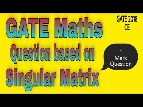 GATE Maths Question based on Singular Matrix#shorts #gatemaths #matrix #determinants #singularmatrix