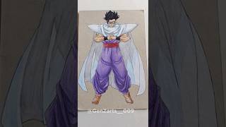 Drawing Gohan (DB superhero) #dbz #anime #shorts #gohanfanart #gohan