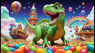 Dino Dexter and the Jelly Rocket | Dino Adventure Song for Kids | Jelly Rocket Rhyme