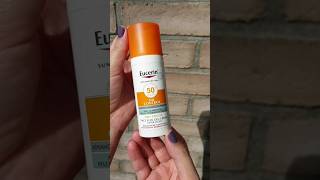 Eucerin Oil Control SPF 50+🧡 #eucerin #oilcontrol #suncream #oilyskin #shorts #skincare #sonnecreme