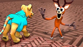 THE MONSTER FROM 99 NIGHTS IN THE WOODS in a MAZE... (Gmod Sandbox)