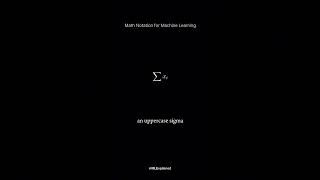 Math notations for machine learning   #deeplearning #machinelearning #maths