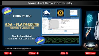 How to Use EDA PlayGround for VHDL and Verilog HDL | [With DEMO] | Step By Step Tutorial