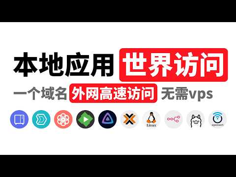 本地自建应用一个域名全世界可访问，无需购买vps，局域网软路由群晖n8n ollama api只需一个配置公网可高速访问，秒杀大多内网穿透，cloudflared tunnel本地ip端口映射详细分享