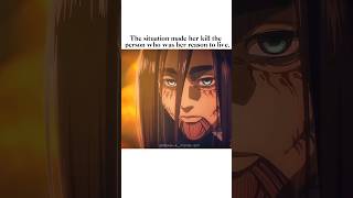 His last breath was, her name 💔😭 #eren #mikasa #aot #anime #eremika #fyp #foryou #love