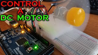 Learn How To Control A Small DC Motor Using Arduino MEGA 2560 - Lesson 29 Elegoo Mega Starter Kit