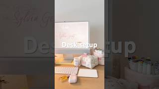 🩰🍯Spring desk setup #imac #unboxing #desksetup #aesthetic #cleangirl #fyp