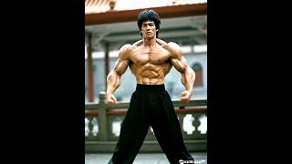 Bruce Lee shows all his power #brucelee #klingai #ai #kungfu #short #clip #muscles #bulk #workout
