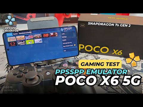 4x RESOLUTION..!! GAMING TEST PPSSPP Emulator On POCO X6 5G - SNAPDRAGON 7s Gen 2