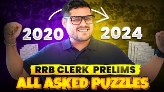 😲 2020-2024 Asked Puzzles | RRB Clerk 2025 | Reasoning Question Solving Tricks By Ankush Lamba