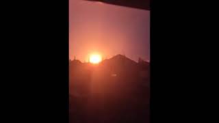 The moment a Ukrainian attack chopper destroys a Russian oil depot