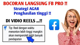 TIPS TO INCREASE REELS REVENUE 2025! LEAK FROM FACEBOOK