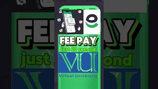Virtual University Fee Pay With Easypaisa #virtualuniversityofpakistan #easypaisa #fee