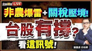 【非農爆雷+關稅壓境! 台股有撐? 看這訊號!】#台股怪談 謝晨彥分析師 2025.08.04(直播)