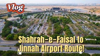 Karachi City Tour: Shahrah‑e‑Faisal Drive & Drone View to Airport | Hidden Stories