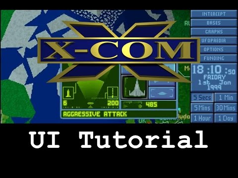 X-Com: UFO Defense UI tutorial