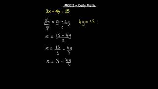 Find the value of x and y