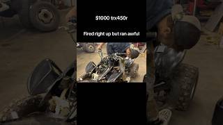 BUYING AND FIXING CHEAP TRX450r #honda #atv #trx450r #marketplace #shorts